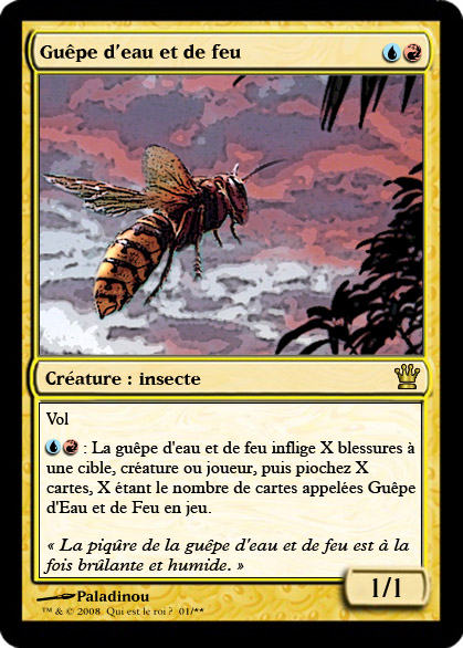 Jeu Du Feu Et De L'eau Guêpe d'eau et de feu
