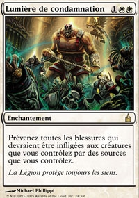 Carte : Lumire de condamnation